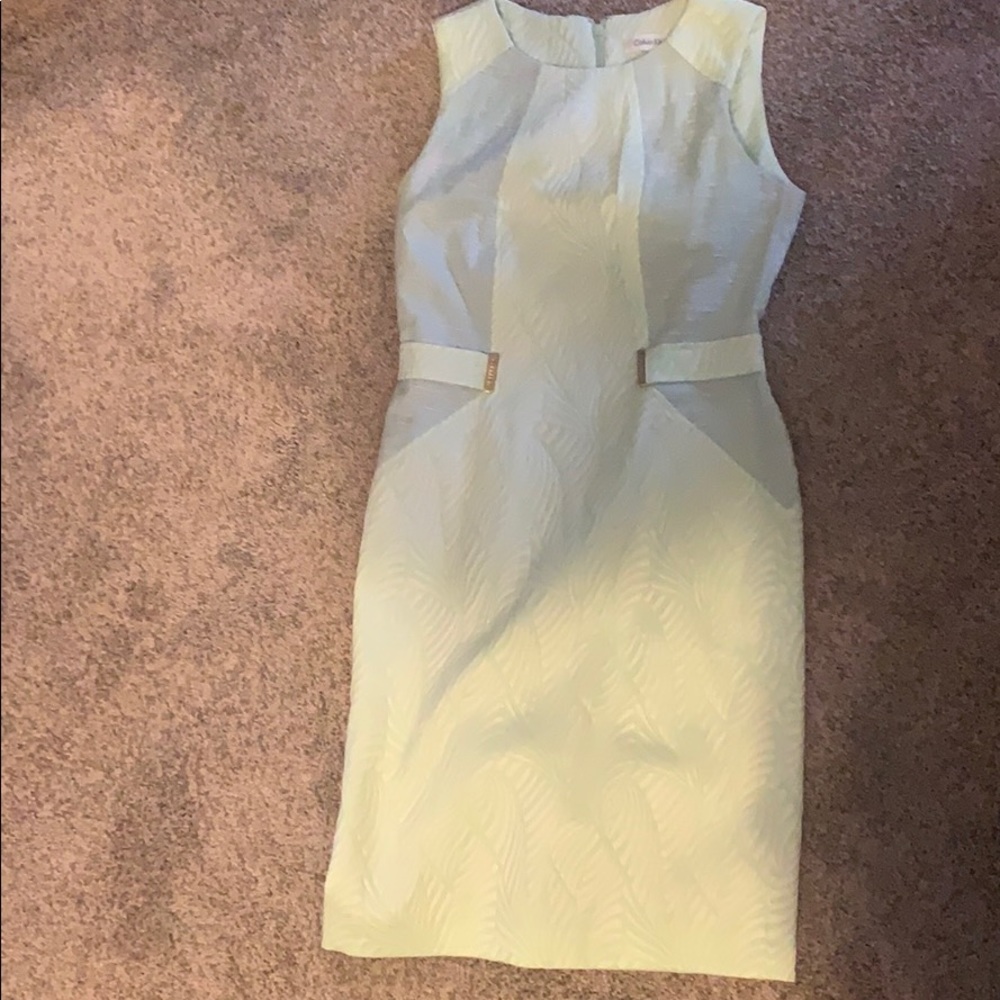 Sea green dress